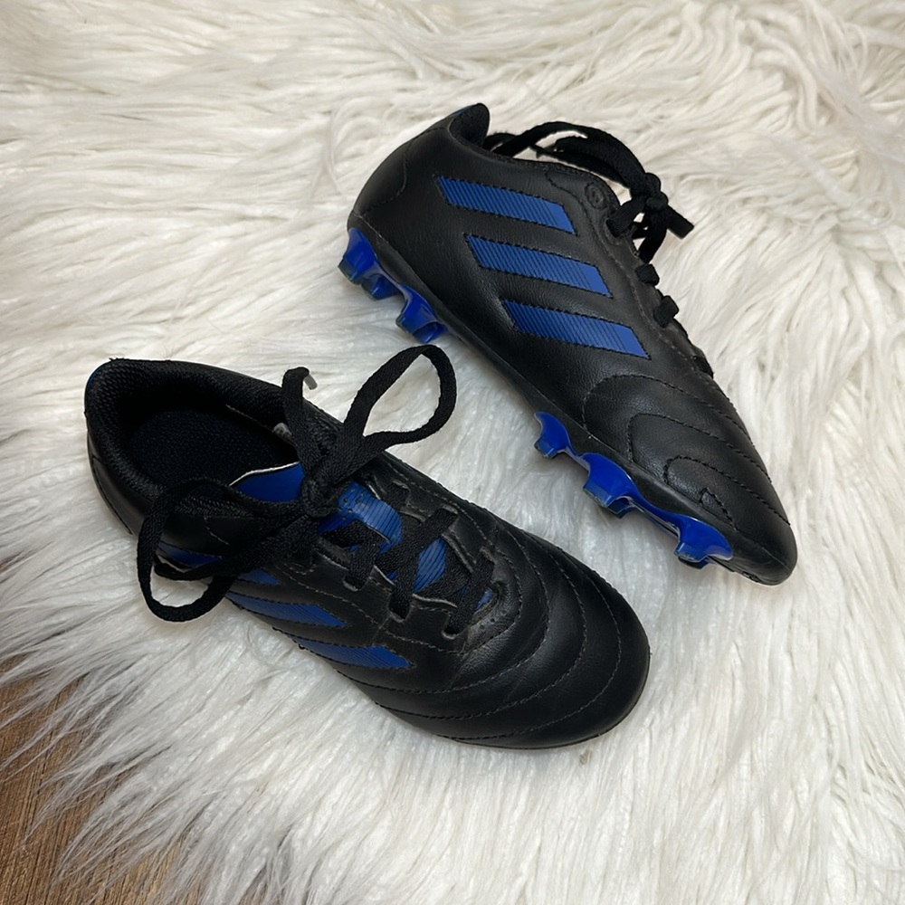 adidas • kids soccer cleats, black and blue Goletto